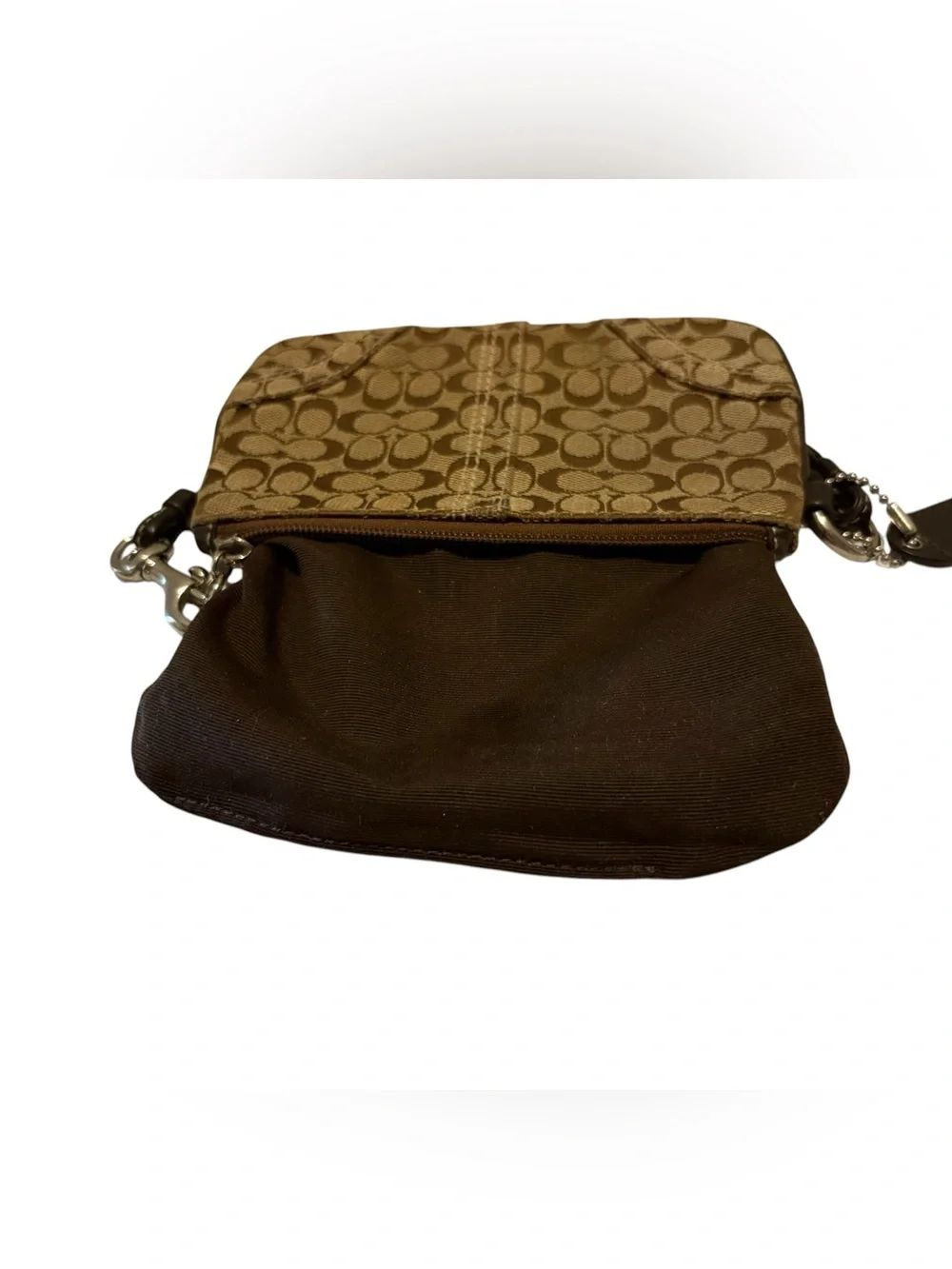 Coach Vintage Y2K Signature C Canvas Wristlet.